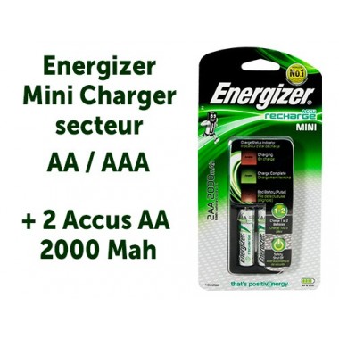 ENERGIZER CHARGEUR  R6/R3 +...